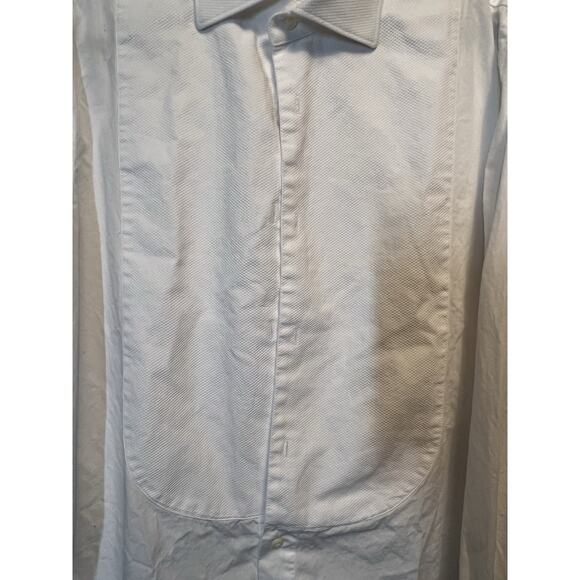 Suitsupply‎ Tuxedo Shirt 44/ 17.5 Men Slim Fit Egyptian Cotton French Cuff - Picture 2 of 14
